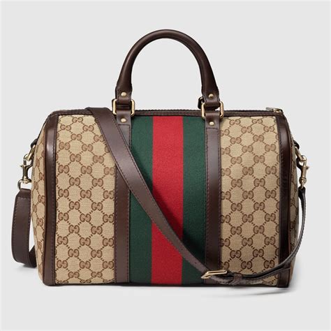 gucci vintage web original gg canvas boston bag price|authentic Gucci vintage bag.